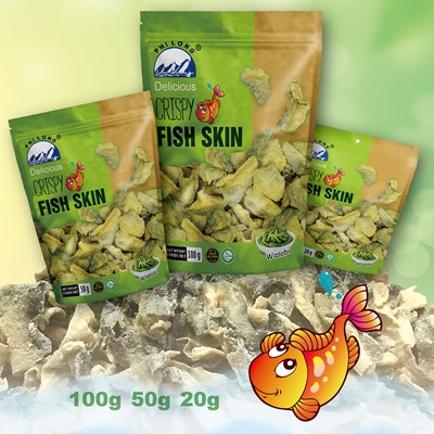 CRISPY FISH SKIN-WASABI (100gr - 50gr - 20gr)